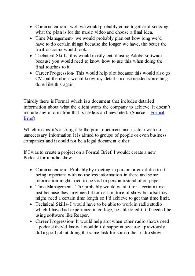 Different types of briefs