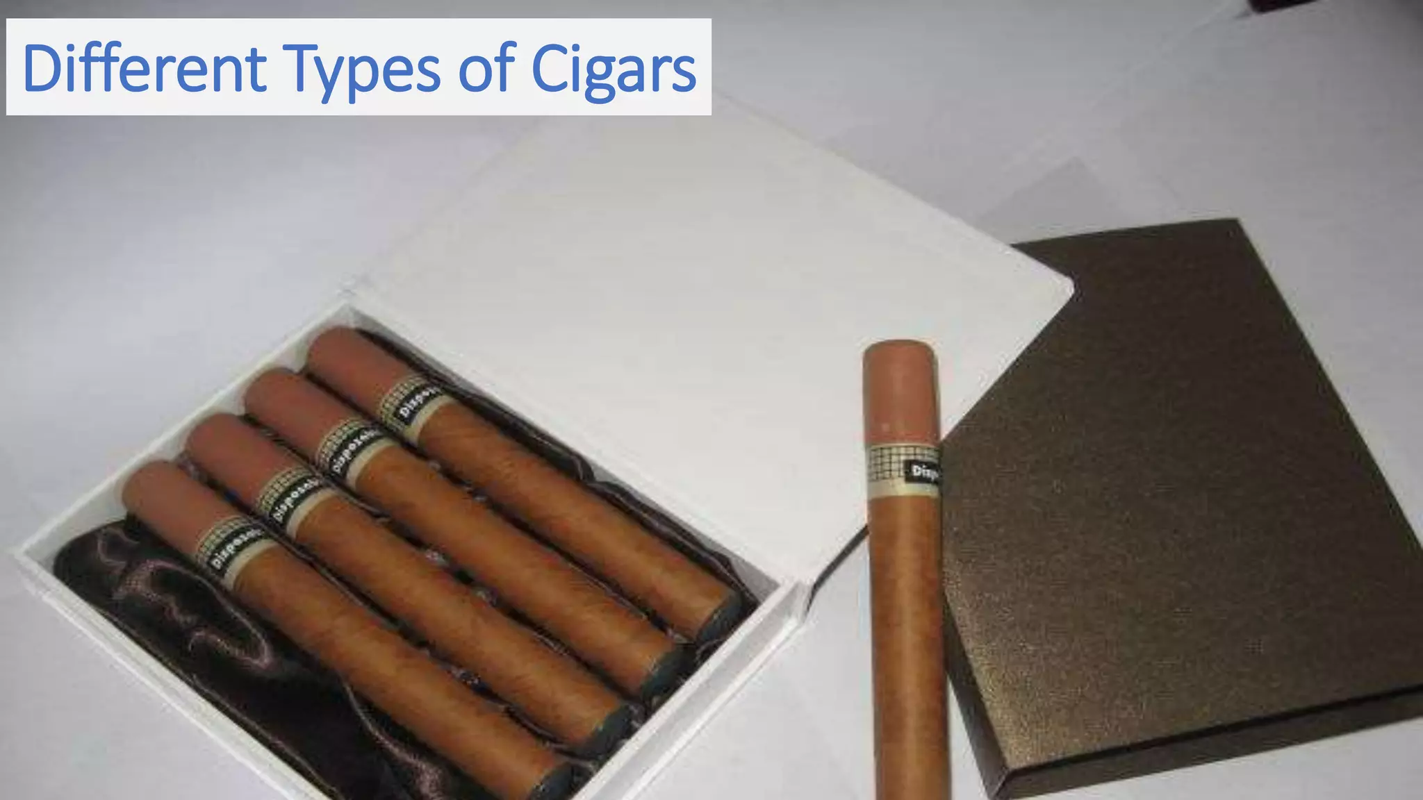 four types of tobacco products nicotine and Cigar 101: Know thy different