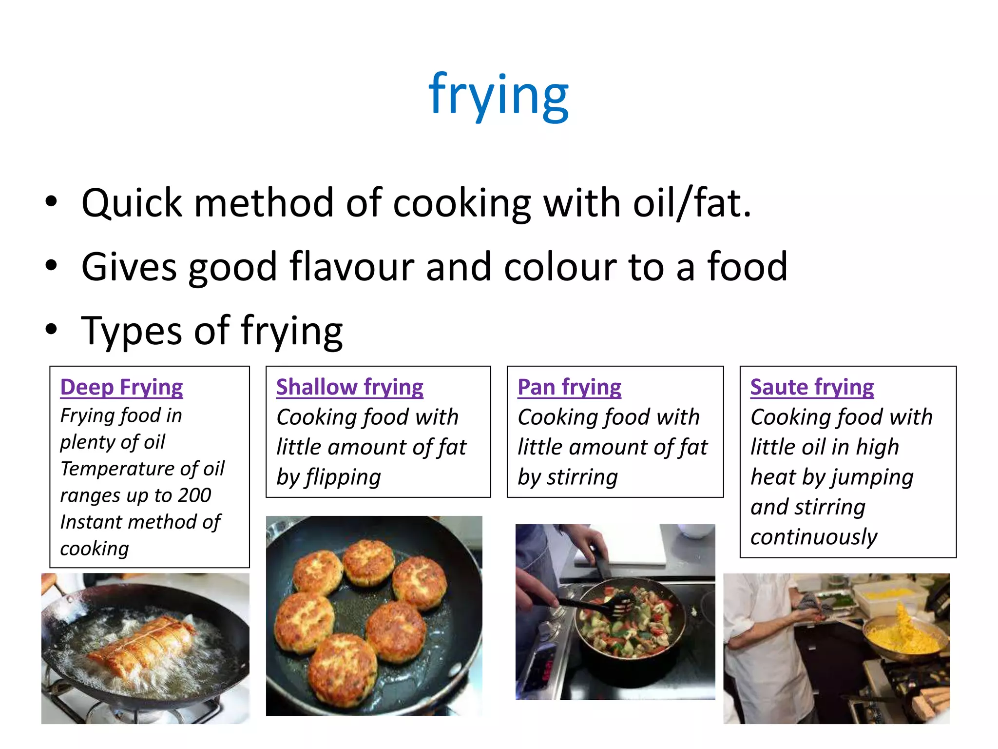 Different types of cooking method | PPT | Cooking | Food & Drink
