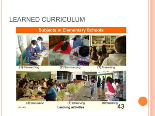LEARNED CURRICULUM
 