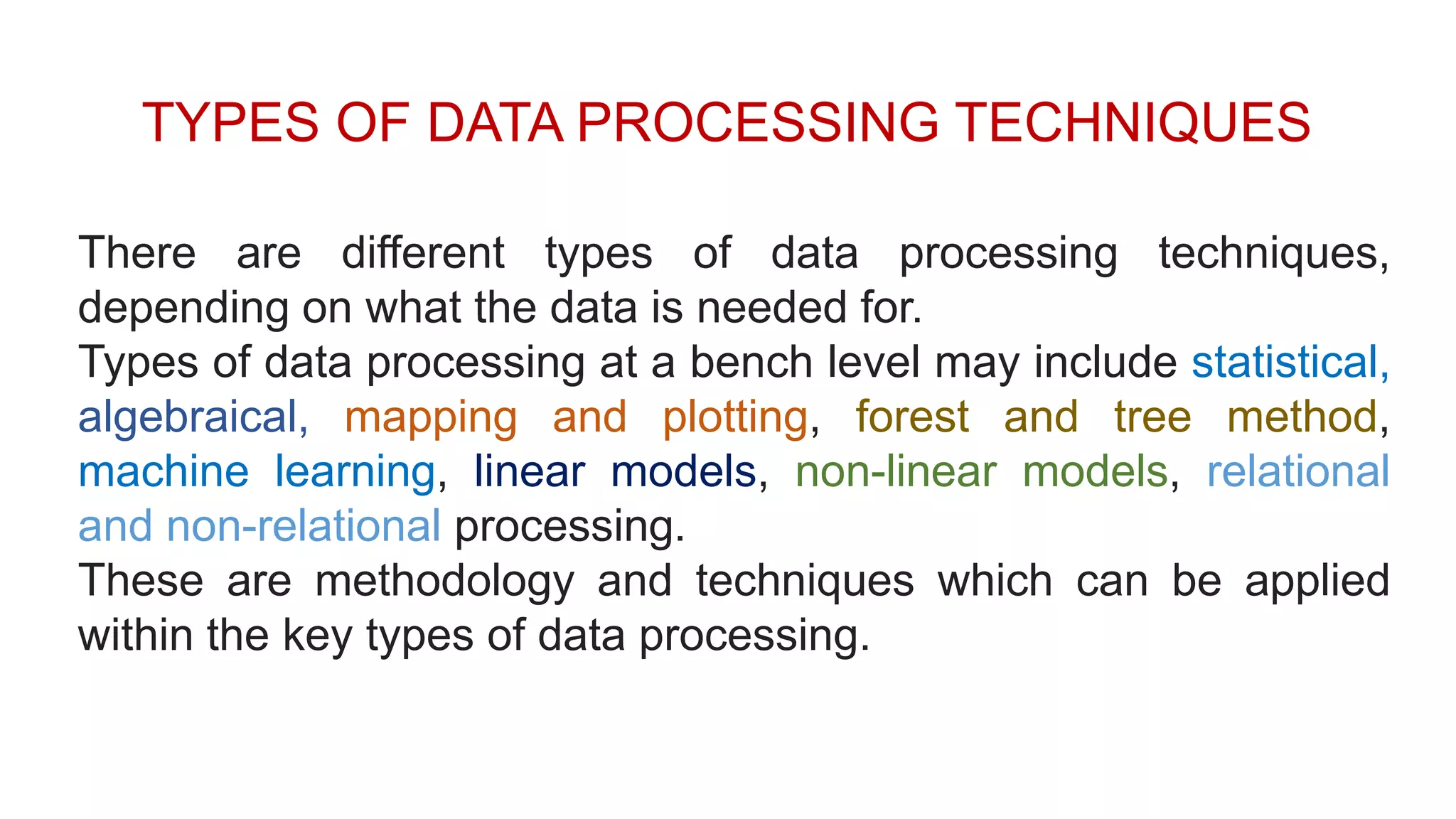 Different types of data processing | PPT