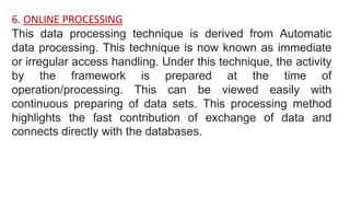 Different types of data processing | PPT