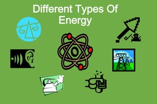 Different Types Of
Energy

 