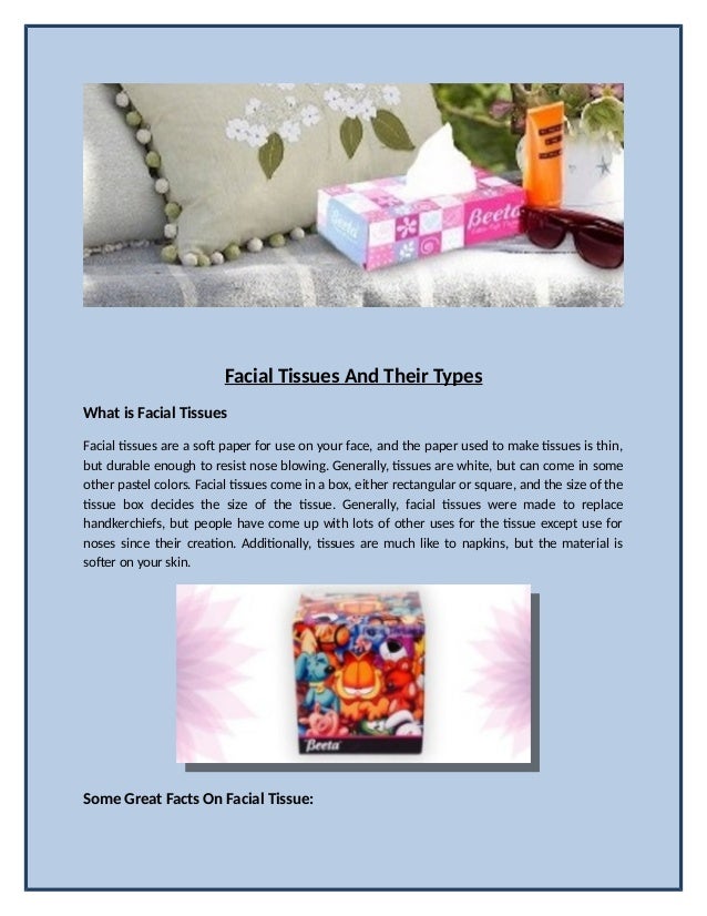 Different types of_facial_tissues