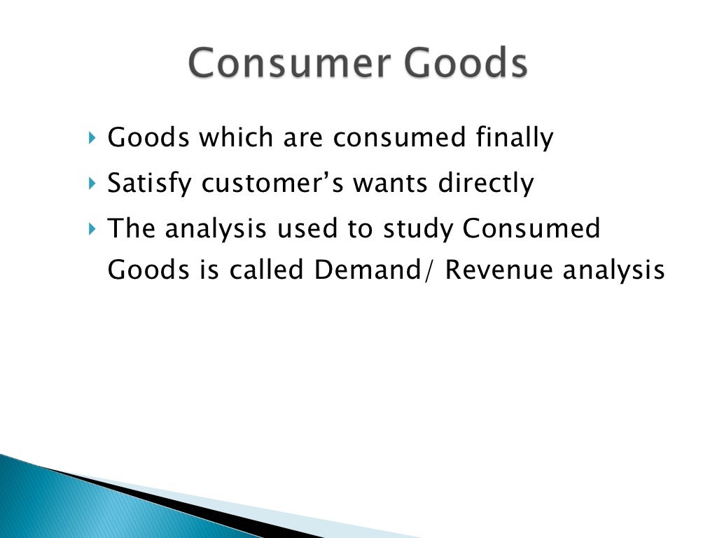 Different Types Of Goods