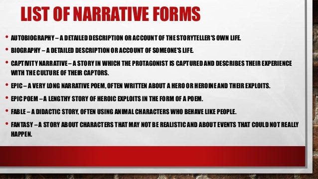 different types of graphic narrative narrative form