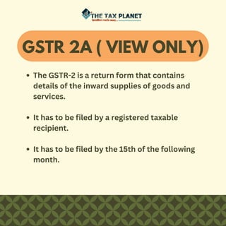 Different types of GST returns to be filed under GST Act.pdf