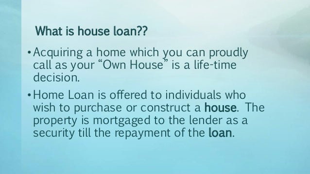 Different Types of Home Loans