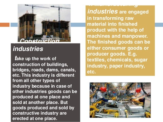 Different types of industries by karan narang Different types of industries by karan narang