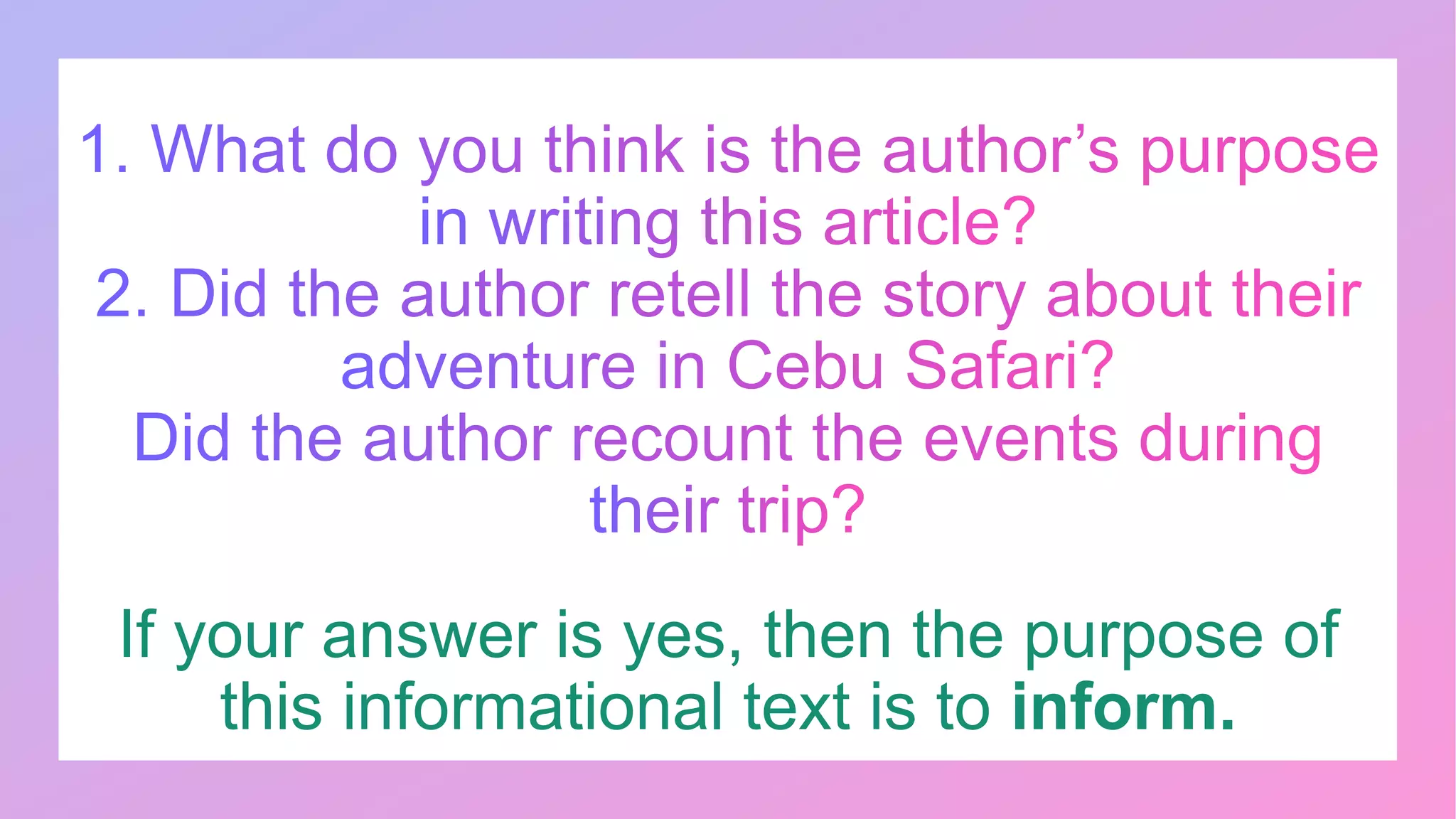 Different types of informational text | PPT