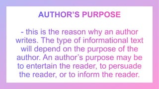 Different types of informational text | PPT