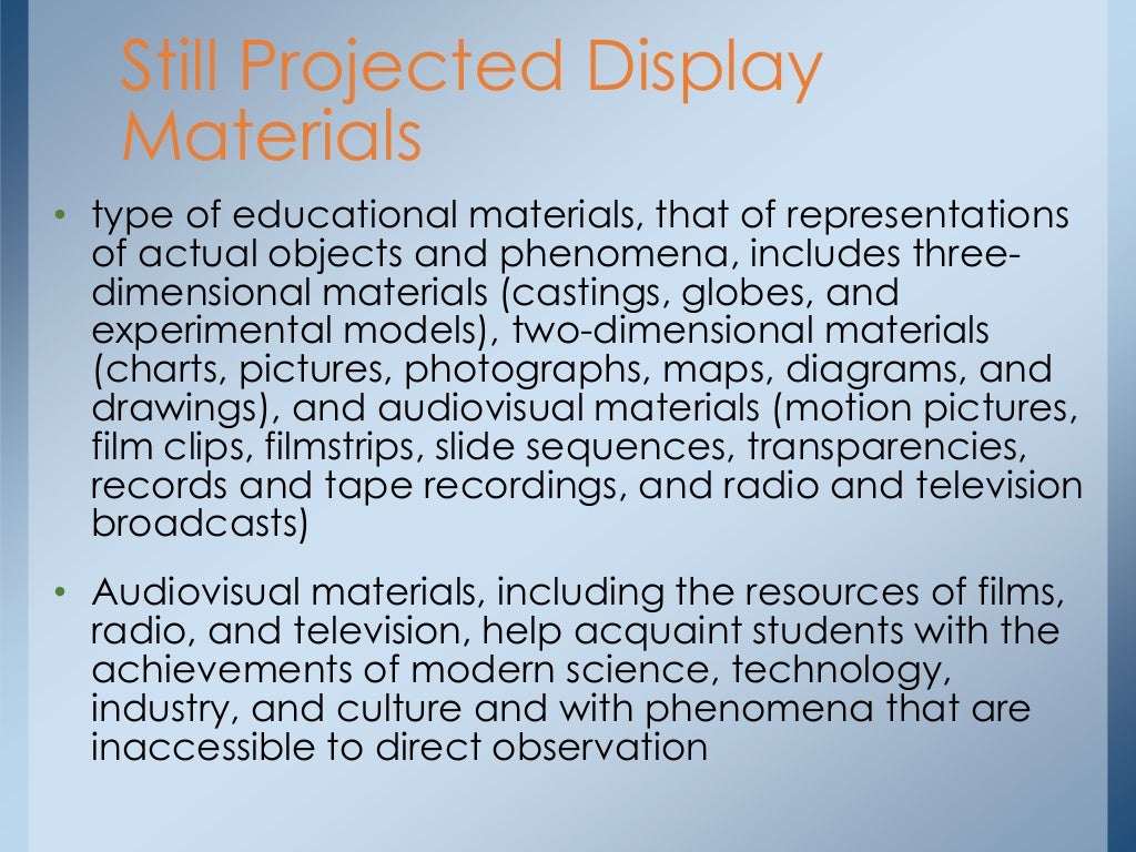 Different Types of Instructional Materials