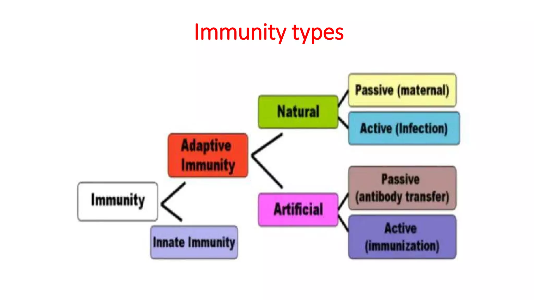 Immunity types
 