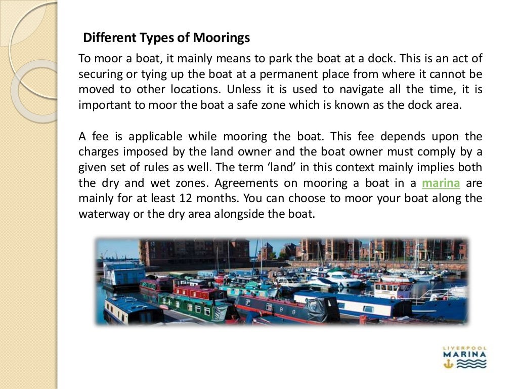 Different types of moorings you must know