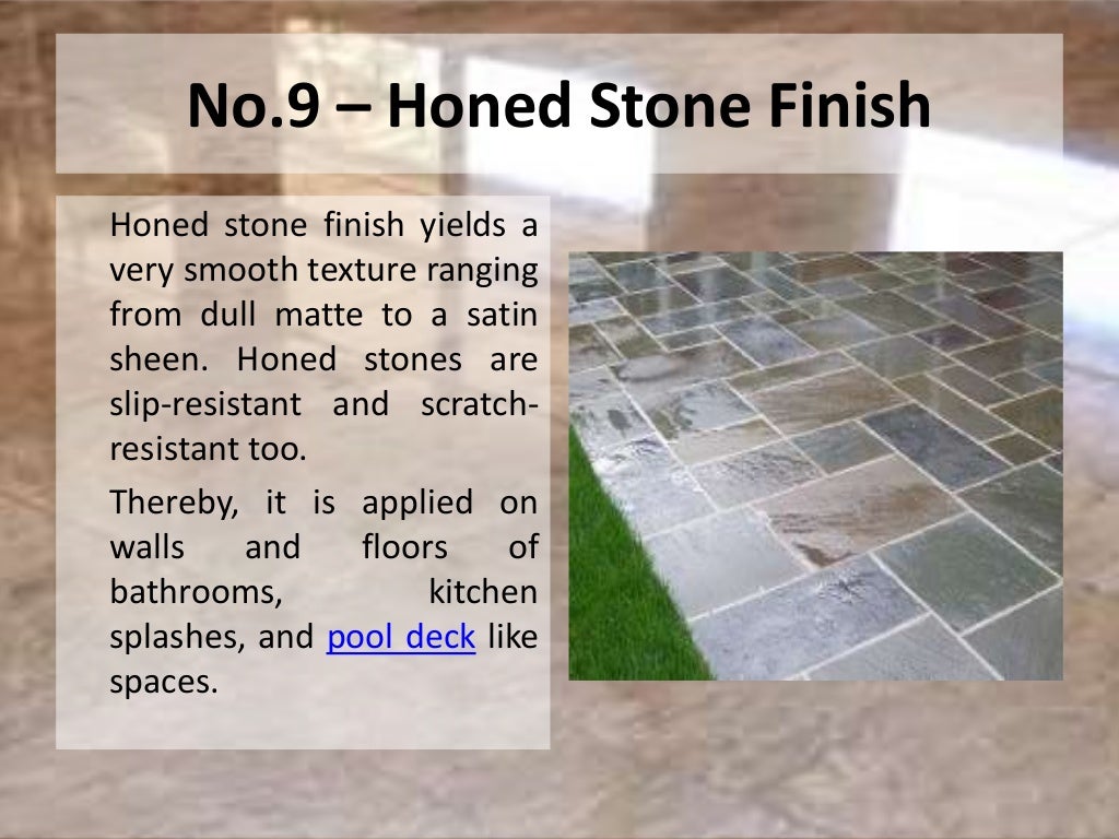 10 Types of Natural Stone Finishes for Different Applications