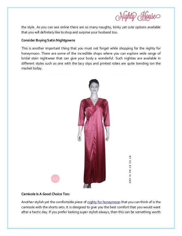 Different Types of Nighty for Honeymoon That Every Bride Needs To Know