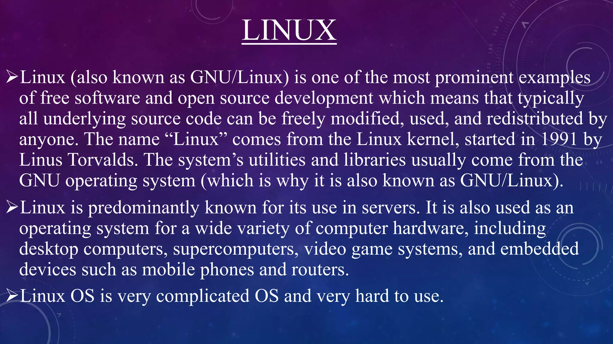 Different types of operating systems | PPTX