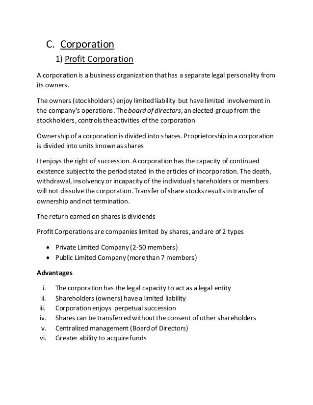 Different types of organizations and their statutory books