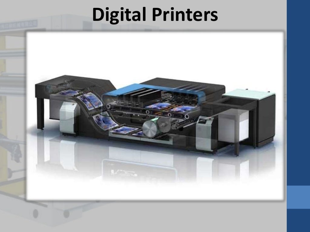 Different types of printing machinery
