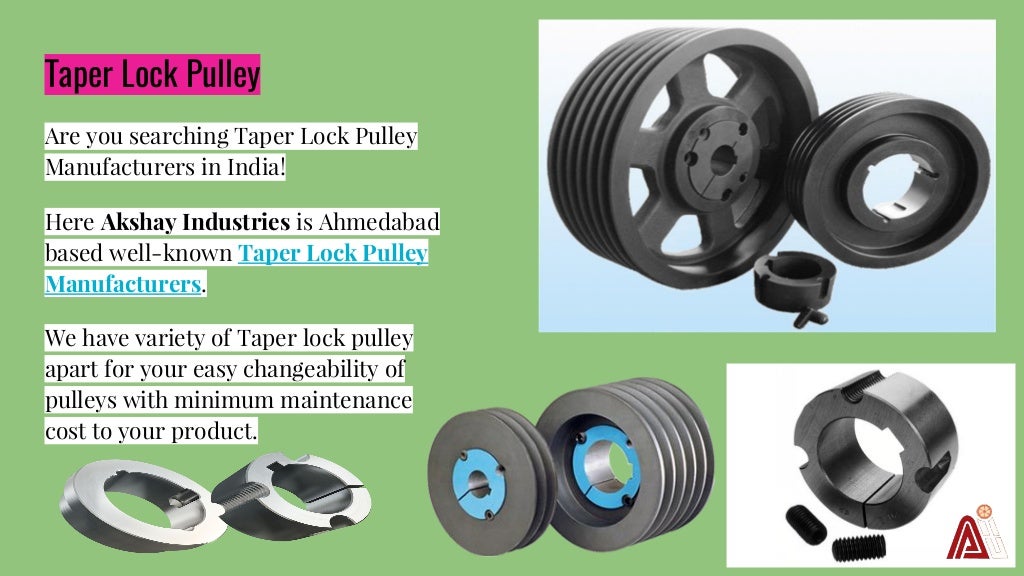 Different types of pulleys and who is renowned manufacturer in india