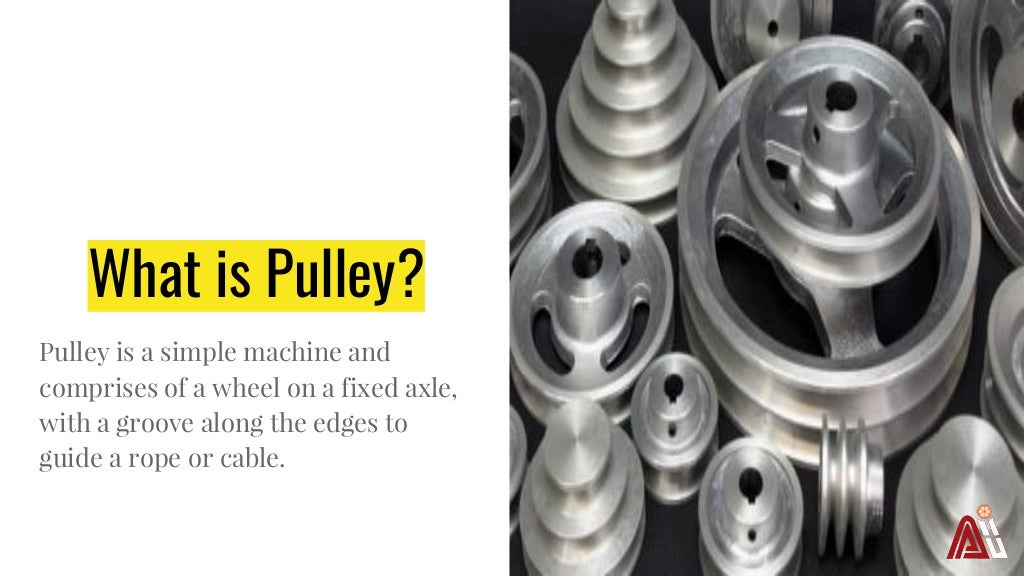 Different types of pulleys and who is renowned manufacturer in india