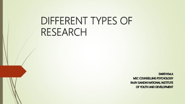 Different types of research ppt