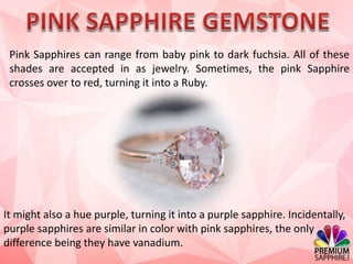 Different Types Of Sapphire Stone | PPTX