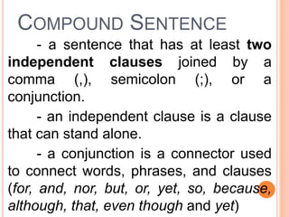 Different types of sentences | PPT