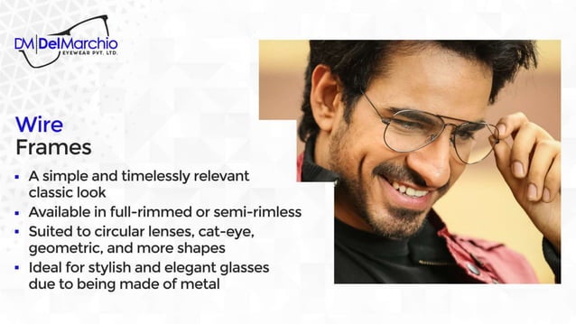 Different types of spectacle frames | PPTX