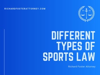 Different Types of Sports Law