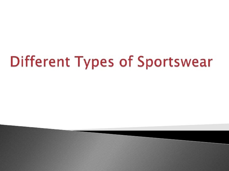 Different Types of Sportswear