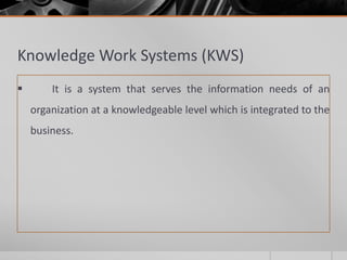 Different types of systems-SYANDES QUIZ 3 | PPT