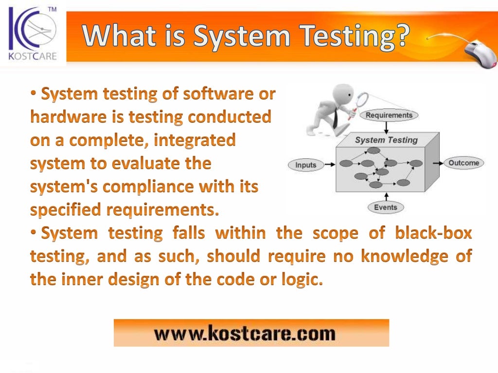 Different Types of System Testing | Kostcare Canada Corporation