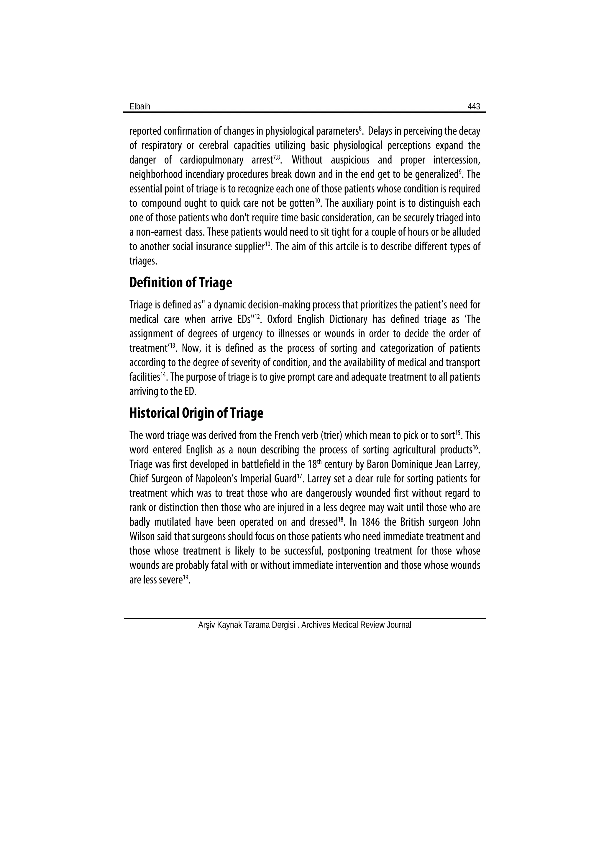Different types of_triage | PDF
