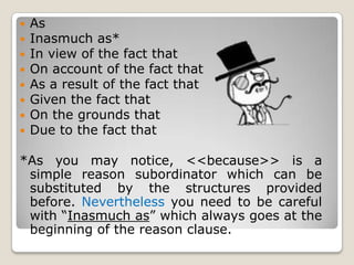 Reason Is Due To The Fact That – Due To The Fact Examples – TDDGAR