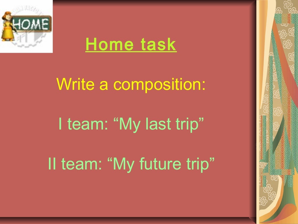 Different ways of travelling