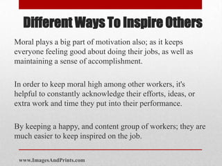 Different ways to inspire others | PPTX