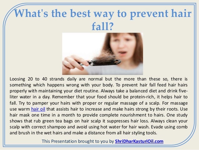 Different Ways To Prevent Hair Fall Shridhar Kasturi Hair Oil