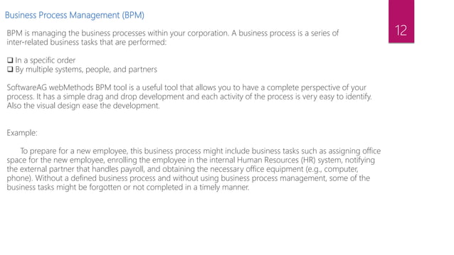 Different SoftwareAG webMethods components | PPTX