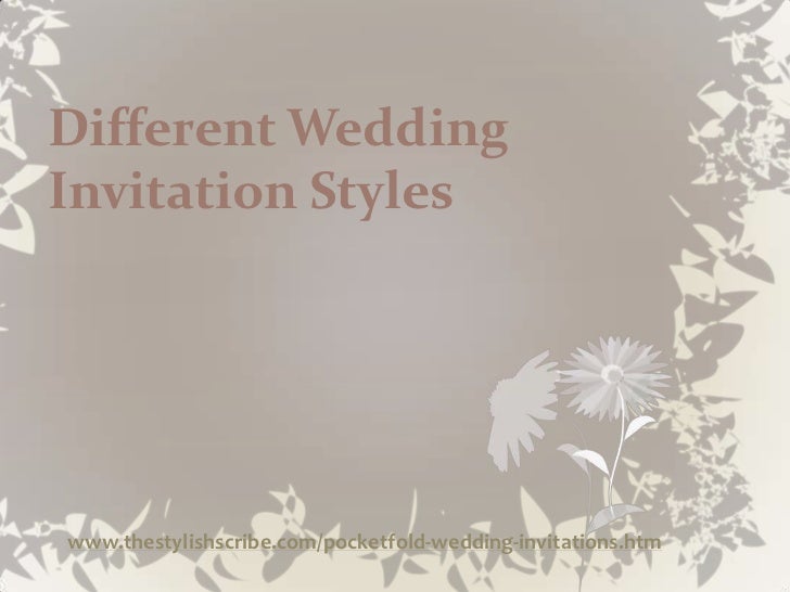 Different Styles Of Wedding Invitations 3