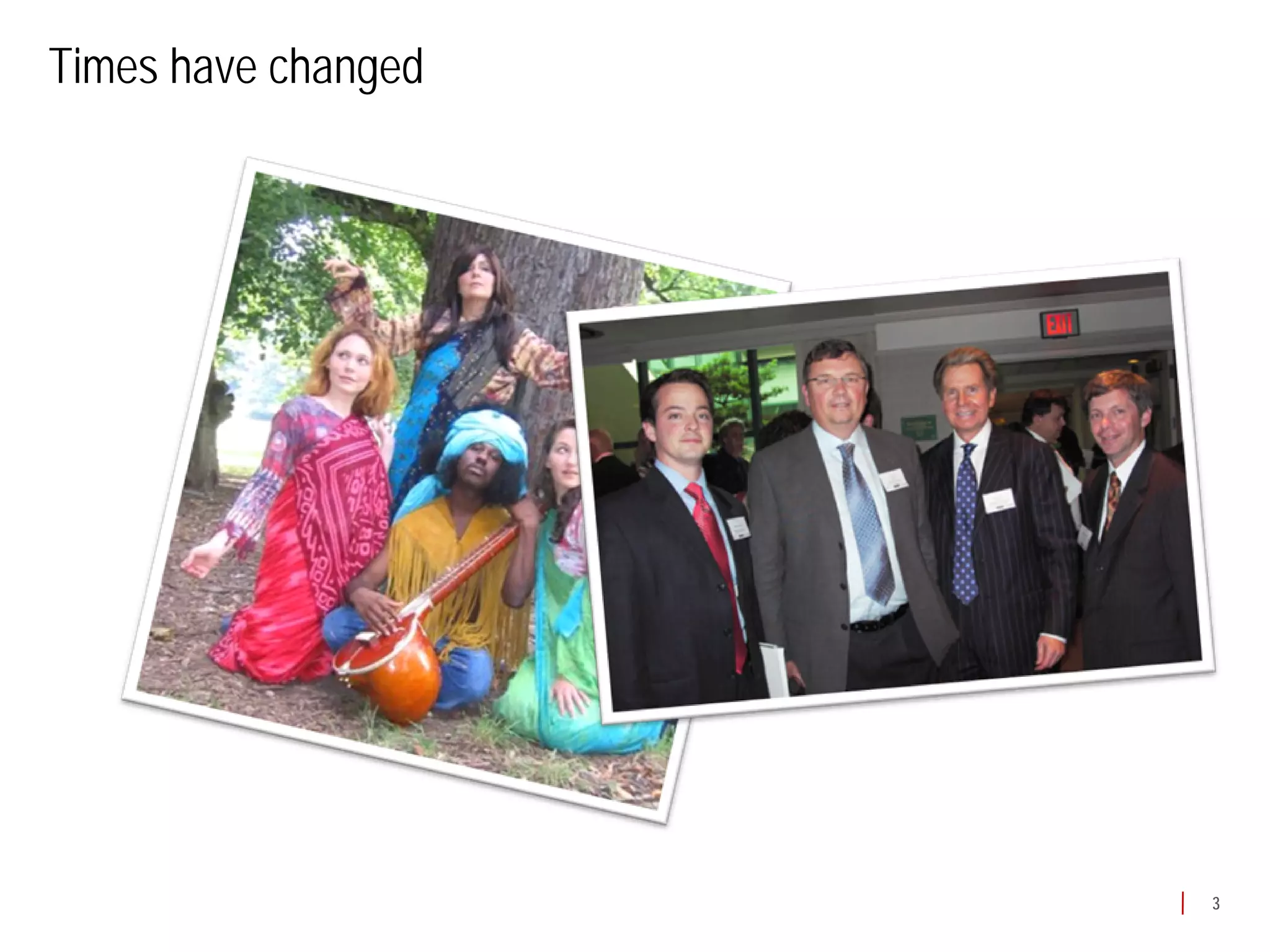 Times have changed




                     3
 