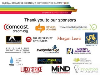 Thank you to our sponsors
 