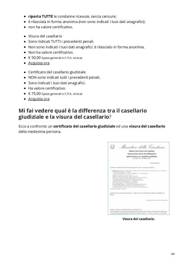Differenze tra Carichi pendenti e Casellario giudiziale