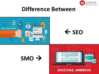 Difference Between
 SEO
SMO 
 