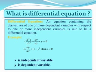 Differential Equation by MHM PPTX