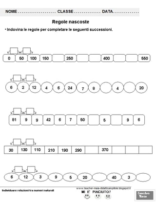 Difficile successioni numeriche-logica | PDF