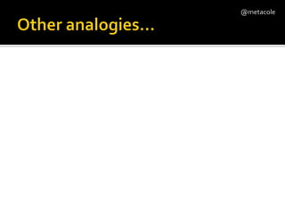 Other analogies…