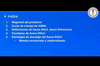 Asma Dificil, Difficult Asthma | PPT
