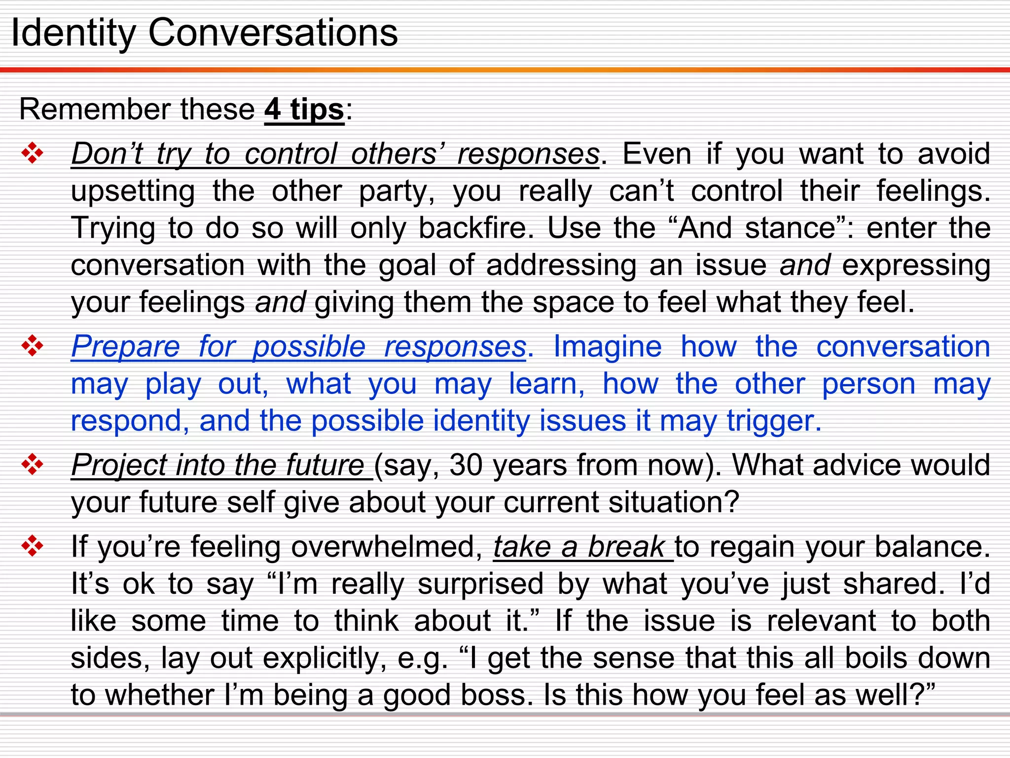 Difficult Conversation | PDF