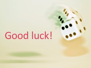 Good luck! 